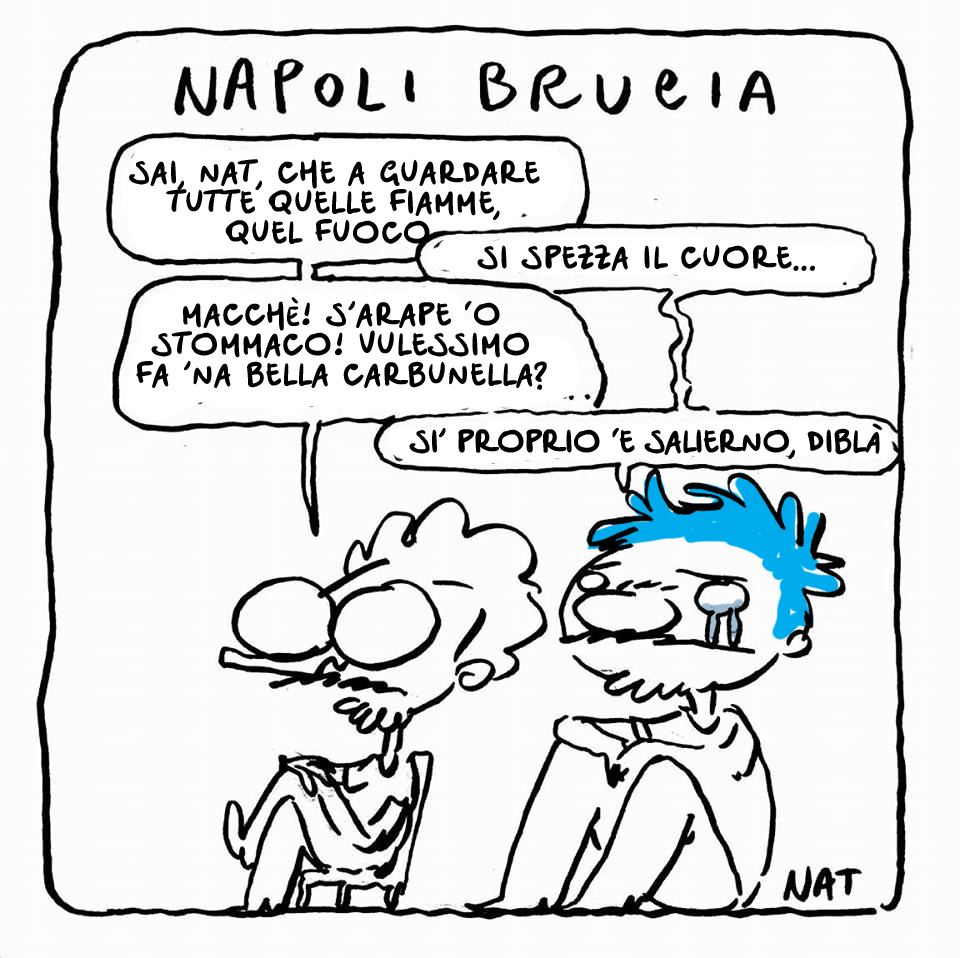 napoli brucia